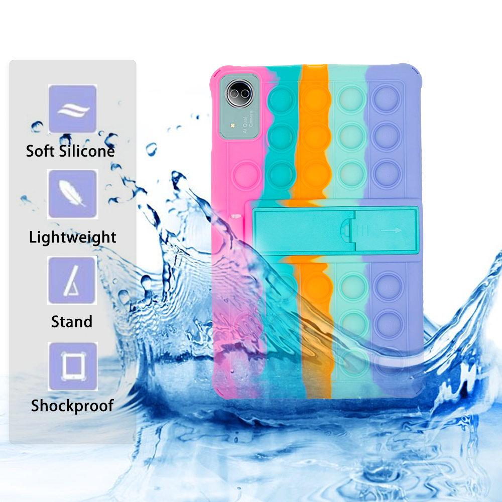 Bubble Soft Stand Case For Doogee T20 Ultra / T40 Pro 12inch Funda Kids Safe Silicone Tablet Protective Cover
