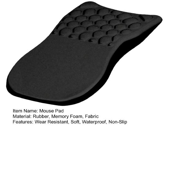 Эргономичный коврик для мыши с подставкой для запястья Износостойкое дышащее нескользящее основание Память для снятия стресса