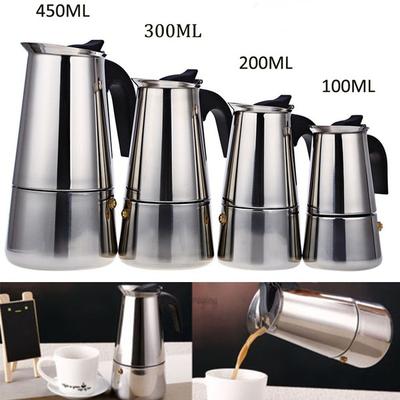 200/300 мл перколятор для эспрессо из нержавеющей стали, кофеварка, эспрессо-горшок, кофемашина