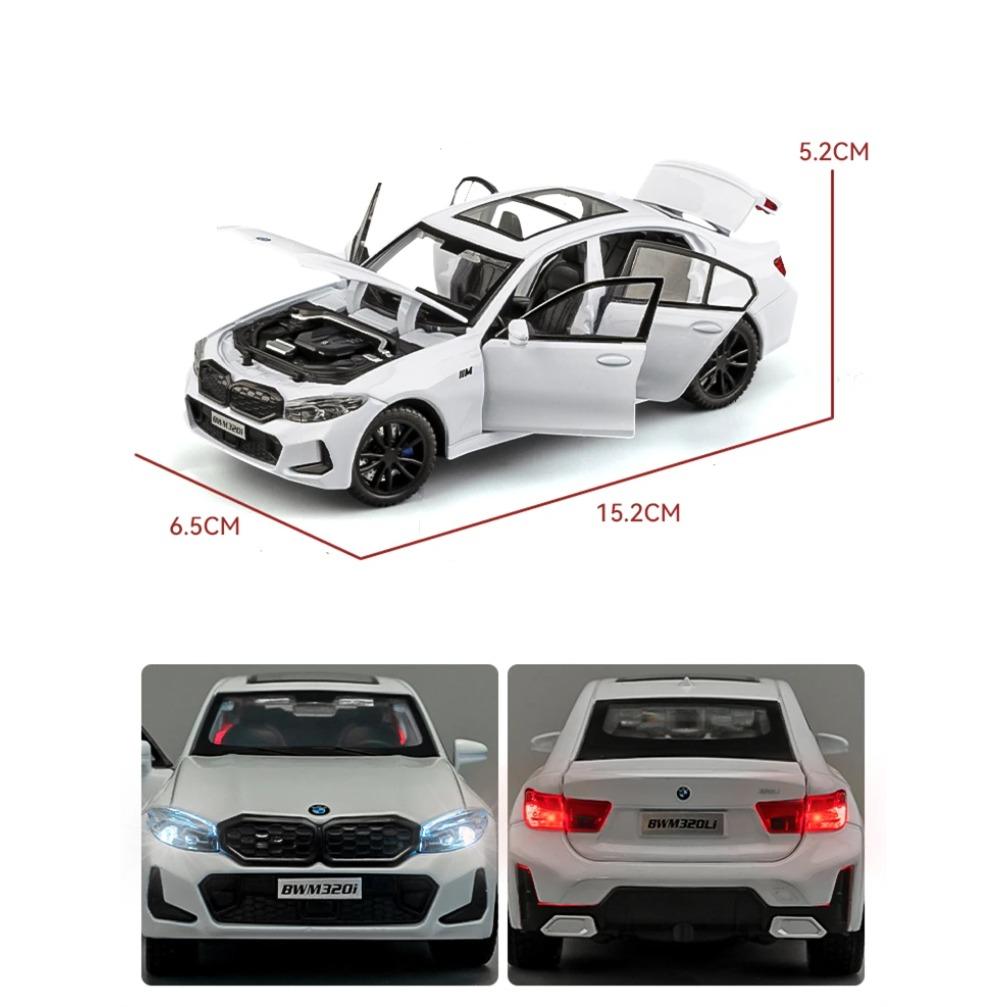 1/32 BMW 320i Coupe Alloy Car Model Diecasts Metal Vehicles Car Model Simulation Sound and Light Collection Childrens Toys Gifts