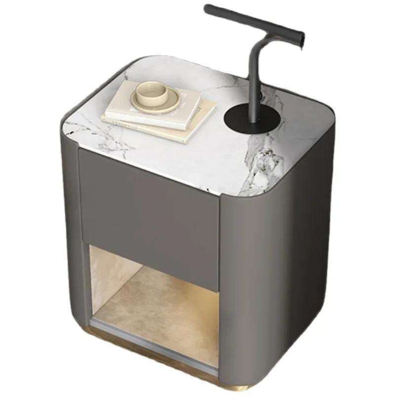 Прикроватные тумбочки из массива дерева в скандинавском стиле, современные минималистские тумбочки для спальни, легкие роскошные прикроватные тумбочки, креативные шкафы для хранения вещей