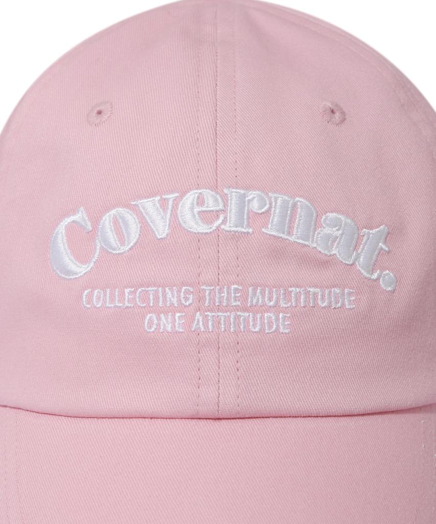 COVERNAT Serif Lettering Ball Cap Pink