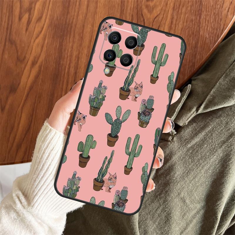 Летний чехол с узорами кактусов для Samsung Galaxy M11 M21 M31 M35 M12 M13 M14 M15 M16 M36 M56 M53 M32 M52 M55 M34 M54