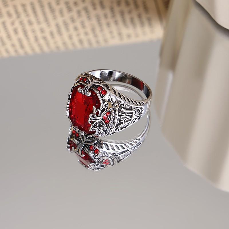 Мужские роскошные кольца Персонализированные Ретро Властные кольца Банкетные аксессуары