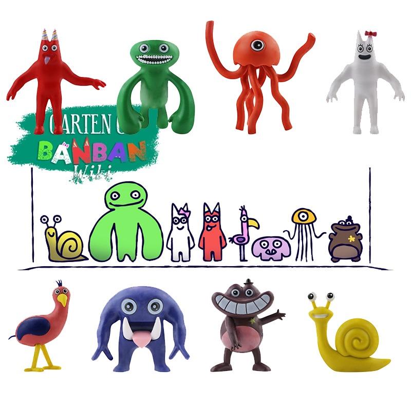 Rainbow Monster Banban Pvc Figurines Garden Themed Cartoon Collectibles