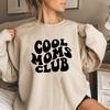 Толстовка Cool Moms Club, толстовки Mom Life, женские толстовки с длинным рукавом, повседневные толстовки с графическим принтом, подарок на день рождения для мам