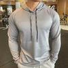 Mens Sports Hooded Pullover Casual Long Sleeve Shirts Autumn Winter Fitness Sweatshirt Quick-drying Breathable Running Training Tops