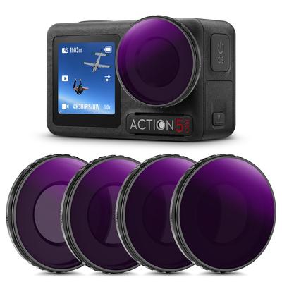 Набор фильтров Concept ND PL для DJI Osmo Action PRO Фильтр нейтральной плотности Фильтр CPL Поляризационный фильтр Фильтр для объектива Защита объектива Оптическое стекло AGC