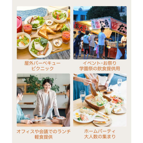 Toshin Deep, Water- and Oil-Resistant Thick Hard Paper Plates, Microwave-Safe, 22cm, 8 Plates X 10 Packs (80 Plates Total) H22