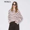 MO&Co. Women's Relaxed Fit Rolled-Edge Knit Sweater