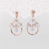 [Onm] Onm Indian-style Round Cubic Earrings - 92.5 Silver, Rose Gold (9593065)