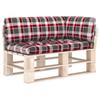 Day and Night - Day and Night Cushions for Pallets 3 Units Red Plaid Fabric