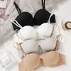 Seamless Push Up Bra for Women Underwire Steel Ring Round Cup Quality Girls Basic Bra Skin-friendly Sexy Bralette Bras