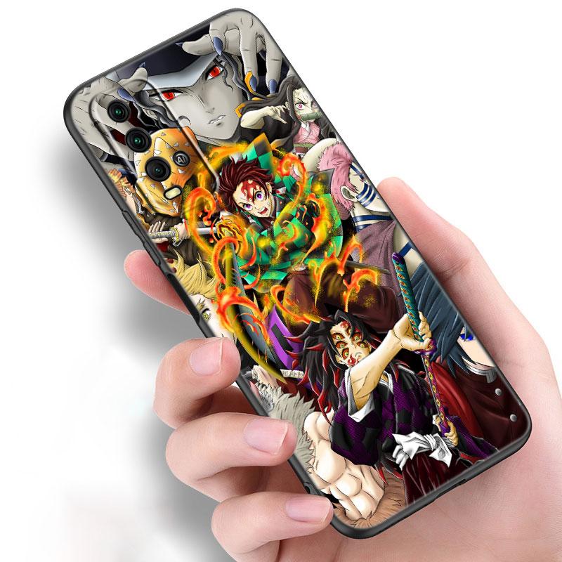 Чехол для телефона с изображением аниме «Убийца демонов» для Xiaomi Redmi Note 11 10 9 8 T Pro 10S 5G 9A 9C 9S, мягкий черный чехол из ТПУ, чехол принципиально