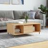  Coffee Table, Sonoma Oak 90x50x36.5 Cm Wood-based Material