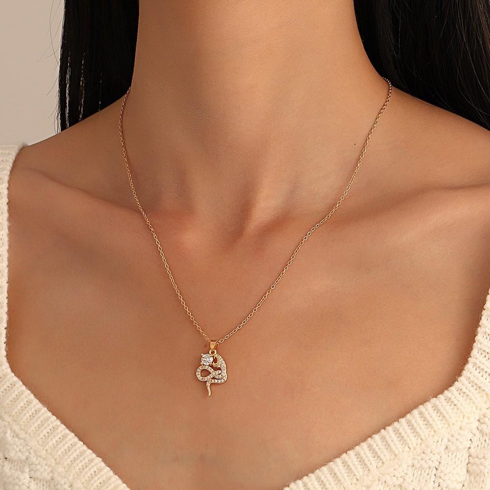 Европейский и американский дизайн в форме змеи, открытая шейная цепочка, женское колье в форме змеи, персонализированное трендовое колье