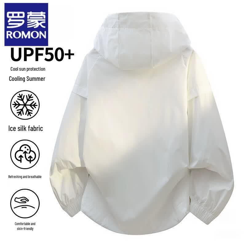 Romons Men's Ice Silk Cooling Sun Protection Hoodie