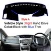 Car Dashboard Cover Non slip pad For Ssangyong Rodius 2007 - 2018 Auto Car Dash Mat Sun Shade Pad Anti-UV Cushion