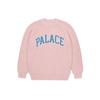 Palace FW21 Logo Crewneck Knit Sweater Unisex Sweaters Pink P20KW027