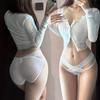 Европейские и американские сексуальные и горячие кружевные трусики-треугольники с вырезами, женское сетчатое дышащее соблазнительное нижнее белье