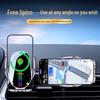 Трехосевой гравитационный держатель для телефона в автомобиль с креплением на воздуховод и беспроводной зарядкой