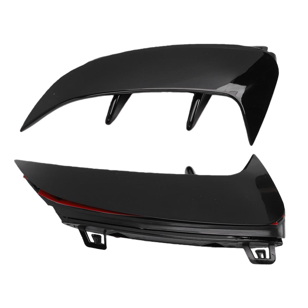 Rear Bumper Spoiler Side Canard Air Vent Replacement for A Class W177 AMG Line Hatchback Left Right Gloss Black