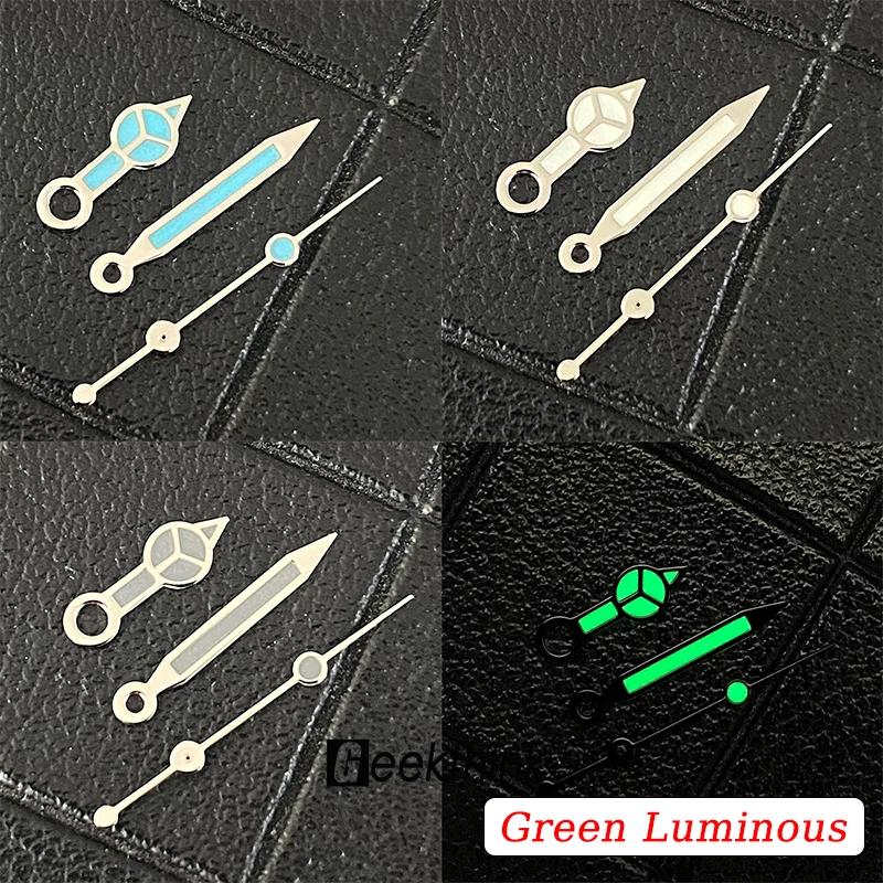 High Quality Watch Hands Polished Silver Gold Green Bright Luminous For Nh35 Nh36 Movement Mod 904L VS Clean Japan Watches