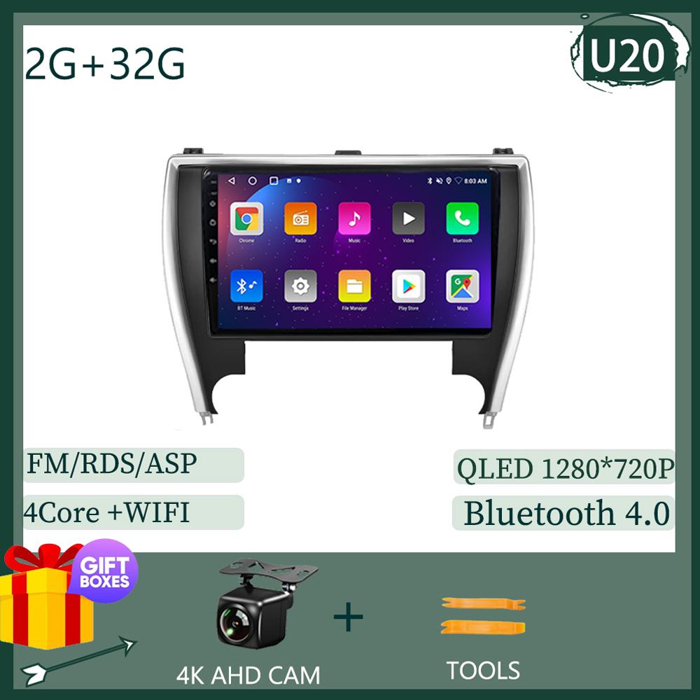 10.1-дюймовый Android 13 автомобильный радиоприемник для Toyota Camry 7 XV 50 55 2015 2016 2017 мультимедиа 4G+WIFI видеоплеер навигация GPS стерео