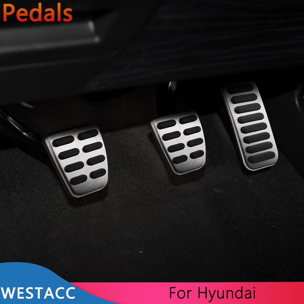 Автомобильные педали газового тормоза, чехол для педали сцепления для Hyundai Elantra Accent I30 IONIQ Veloster Encino Kona Venue IX35 LAFESTA