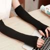 Punk Gothic Rock Long Arm Warmer Fingerless Gloves