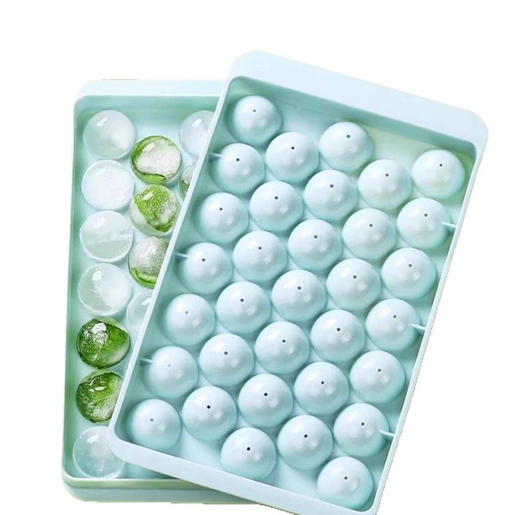 Формы для сферических кубиков льда пищевого класса с крышками - Креативные домашние лотки для льда для морозильной камеры