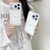 Розовая цветочная чехол для iPhone West Highland White Terrier для 16ProMax/15/14 - Милый девичий дизайн с сердцем