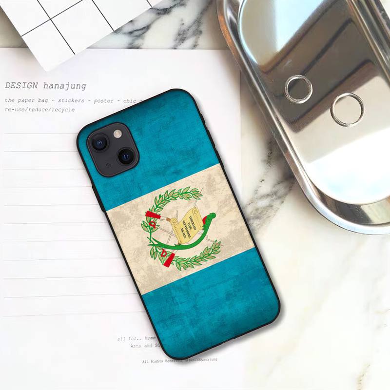 Чехол для телефона с флагом Гватемалы для iPhone 11 12 Mini 13 14 Pro XS Max X 8 7 6s Plus 5 SE XR Shell