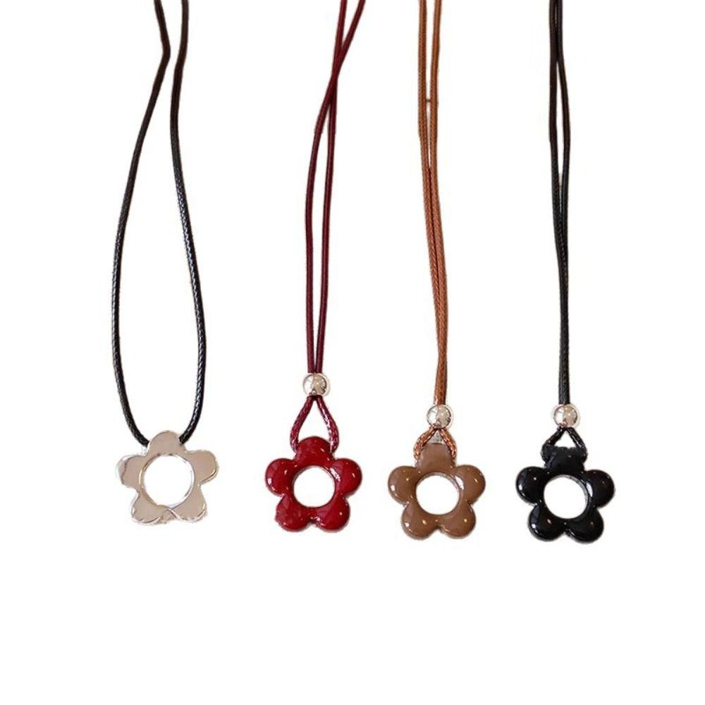 Кулон-цветок из смолы на длинной цепочке Ручная работа Шарм Цепочка для свитера Кулон-ожерелье Подарок