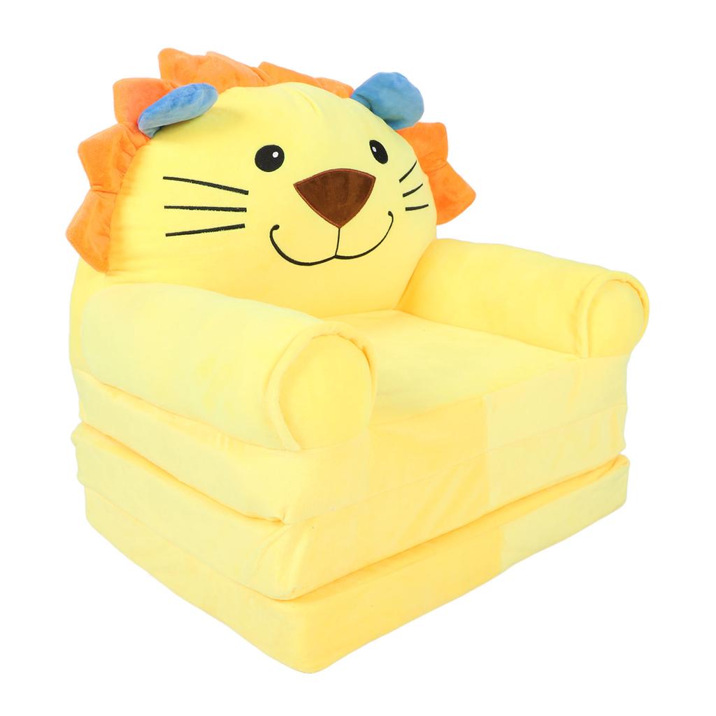 Детский складной диван-кресло с рисунком из мультфильма, милый плюшевый мягкий раскладной детский диван для чтения детей, тип C