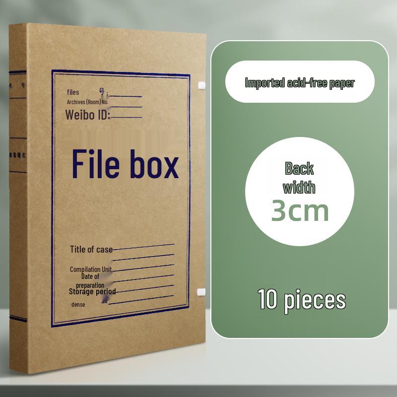 Extra Large Acid-Free A4 Kraft Paper Archive Box
