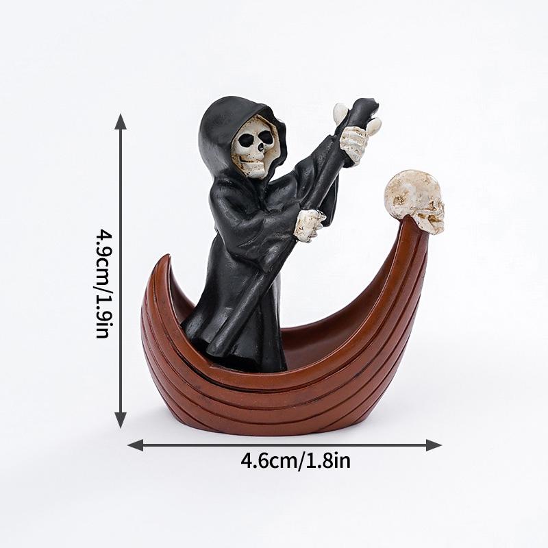 Хэллоуин Череп Орнамент Мумия Призрак Страшный Настольный Декор Хэллоуин Полимерные Миниатюры День Мертвых Детский Подарок Микро Ландшафт