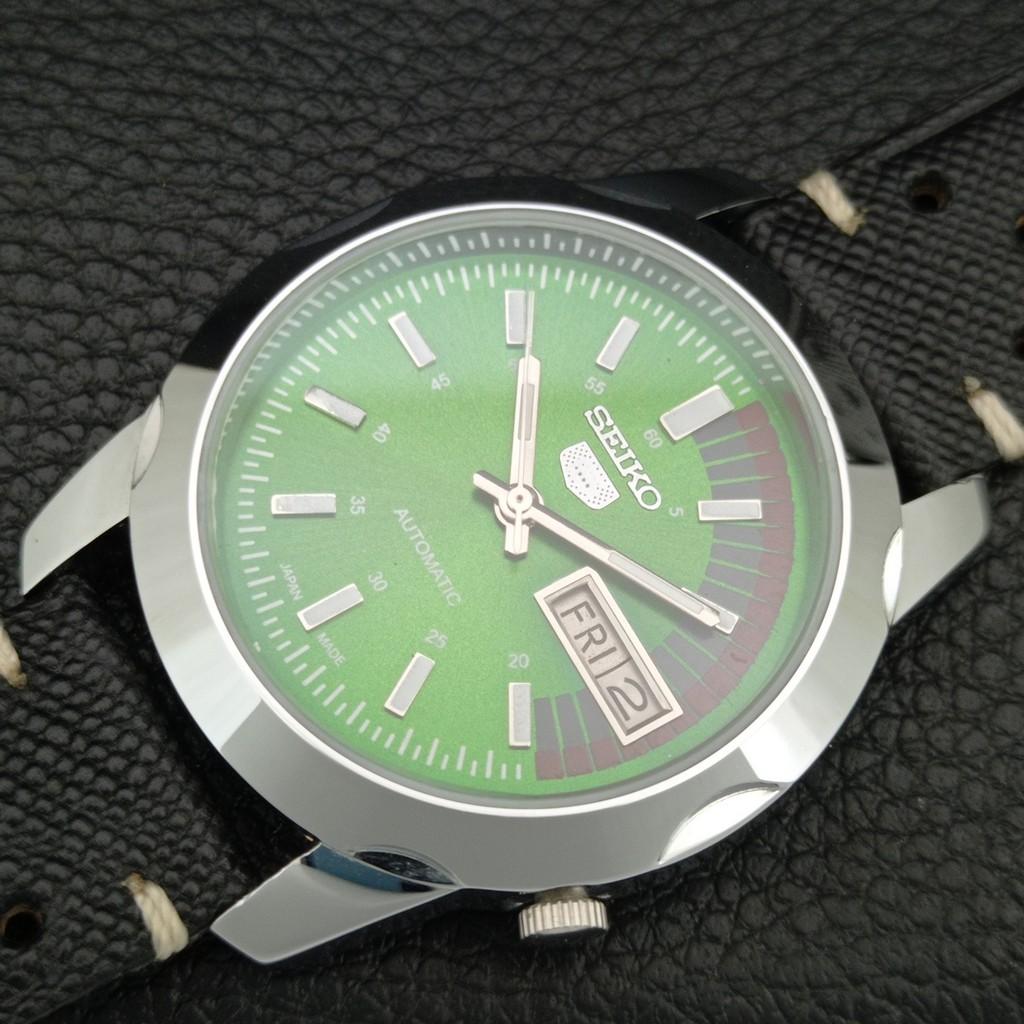 ВИНТАЖНЫЕ АВТОМАТИЧЕСКИЕ SEIKO 5 ВОССТАНОВЛЕННЫЕ ЯПОНСКИЕ МУЖСКИЕ ЧАСЫ С ЗЕЛЕНЫМ ЦИФЕРБЛАТОМ a446674-1