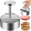 1Pcs Hamburger Press Burger Patty Maker 304 Stainless Steel Pork Beef Burgers Manual Press Mold for Grill Griddle Meat Press Tool
