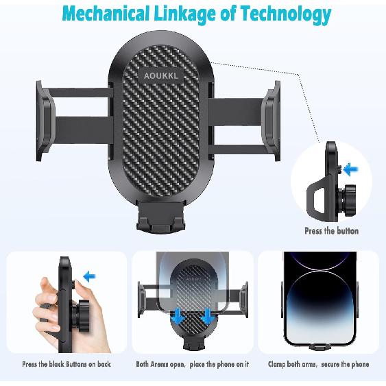 Car Phone Holder Fits for Toyota Corolla 2014-2016 Accessories,Thick Cases Friendly,Cell Phone Mount for 4.7-7 in Phones,360 Degree Rotation,Easy to