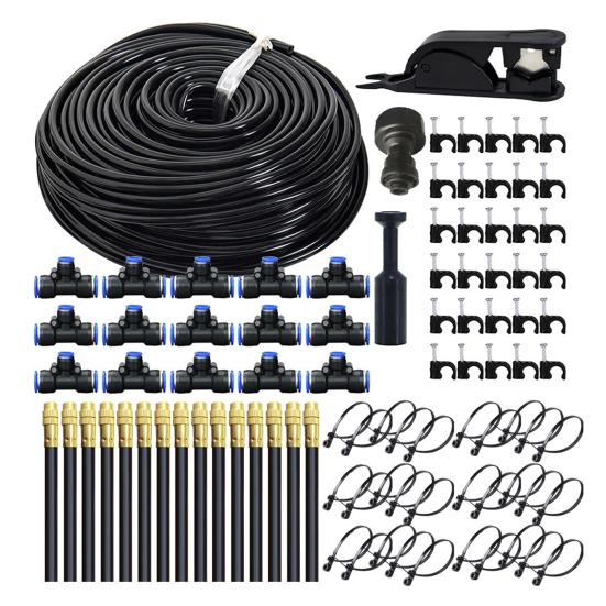 Drip Irrigation System Garden Watering System with 360 Degree Adjustable Nozzles Mist Irrigation System for Garden Yard Lawn Plants