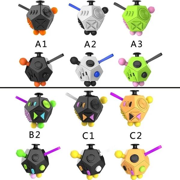 Fidget Cube Release Stress Cube Stress Angst Weiches Material Druckentlastendes Spielzeug für Erwachsene und Kinder Geschenkidee