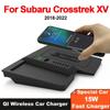 Car Wireless Charger Pad For Subaru Crosstrek XV GT 2018 2019 2020 2021 2022 Phone Charging Pad Accessories