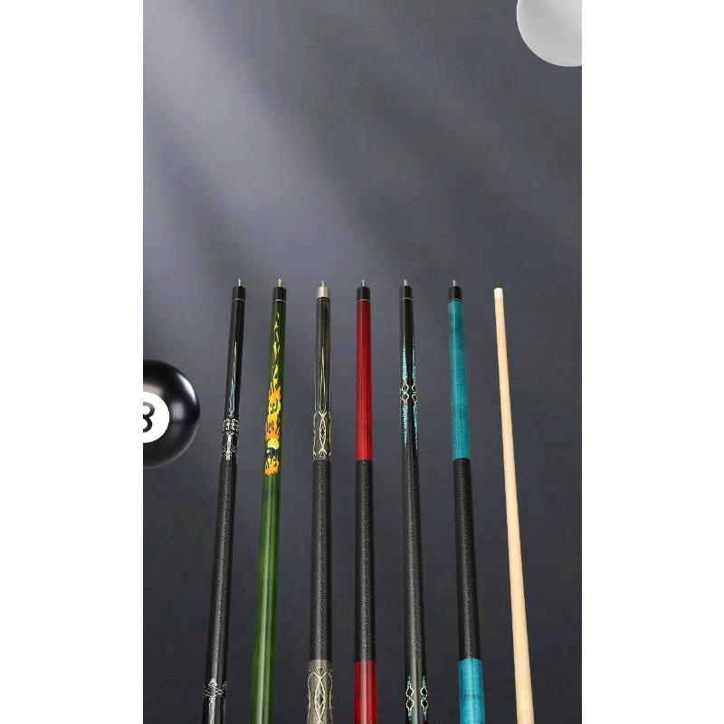 Кий для бильярда 12,7 мм, разрезной на 1/2, кий для 8 и 9 шаров, кленовый профессиональный прямой кий для пула с чехлом и бесплатными принадлежностями