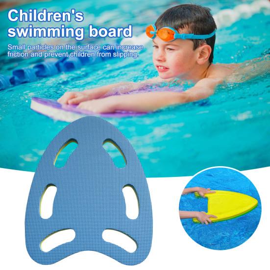 Kids Swimming Kickboard Swim Training Aid Pool Floating Board with 6 Handrail Holes Safety Swim Board for Beginners