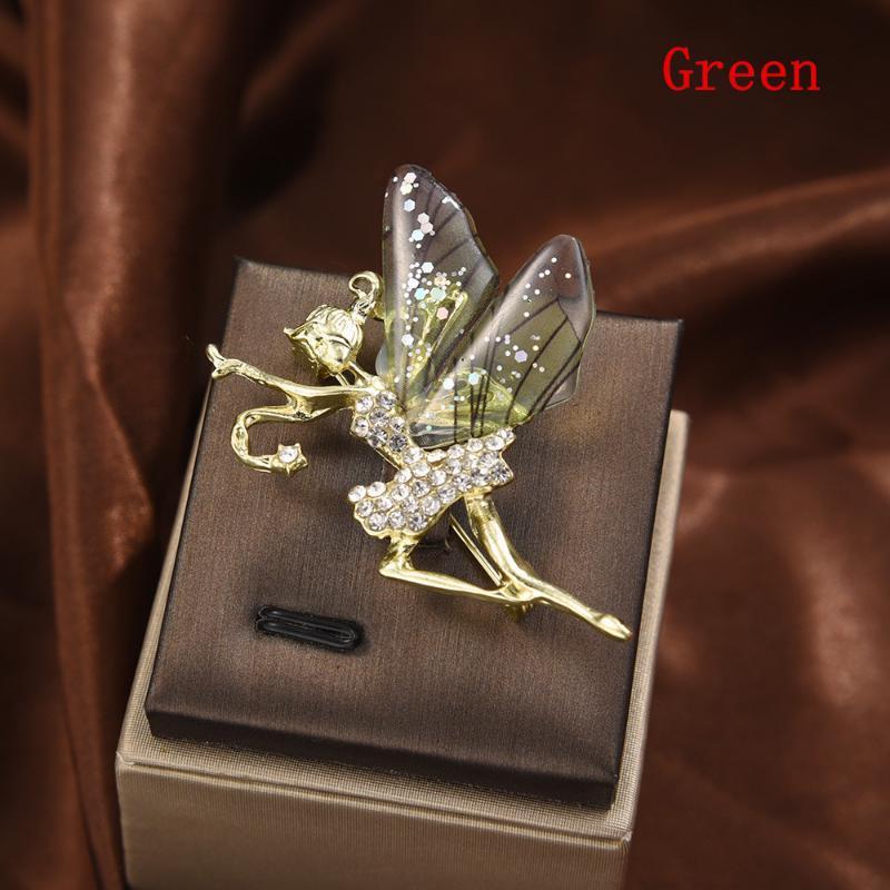 1 шт. женская брошь со стразами и блестками, брошь в форме ангела, подарки