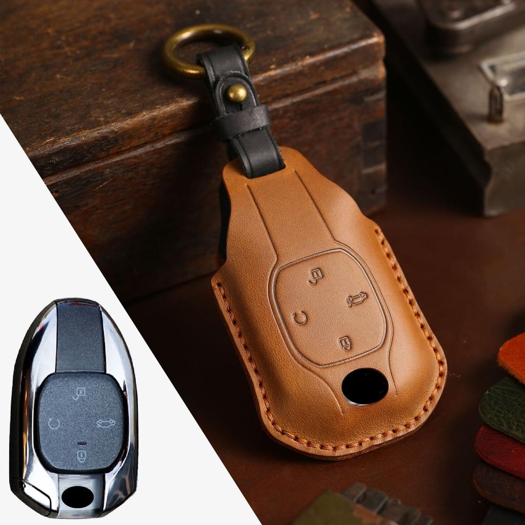 The retro key set is suitable for GAC Trumpchi Shadow Leopard's new GS8 handmade car key bag.