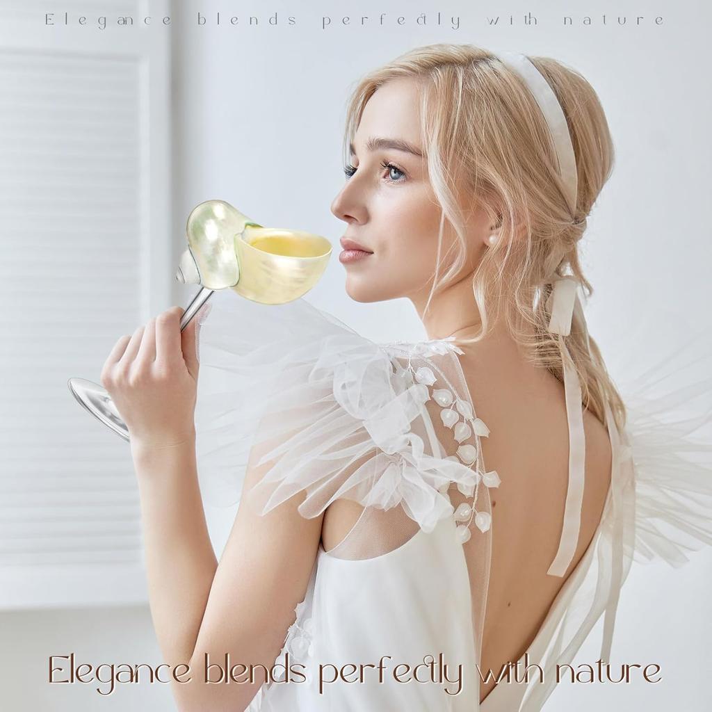 Natural Conch Shell Wine Glass Cup Handmade Wedding Glasses Martini Glasses Goblet Cocktail Drinkware Drinking Stemware Gifts