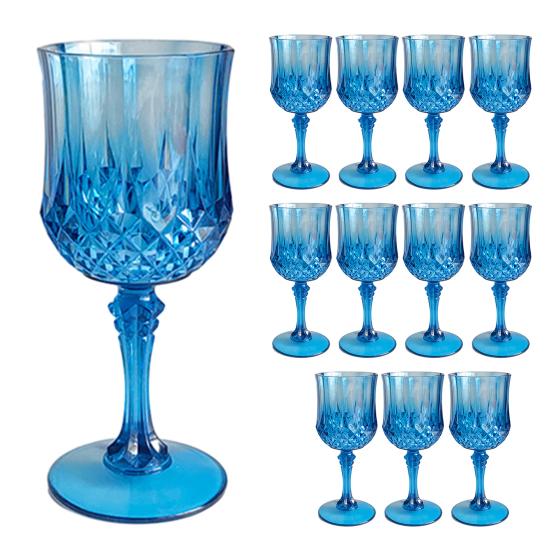 Yousheng 12 шт. бокалы для вина Cordial Goblet Glasses 220 мл многоразовые пластиковые коктейльные бокалы для свадеб вечеринок