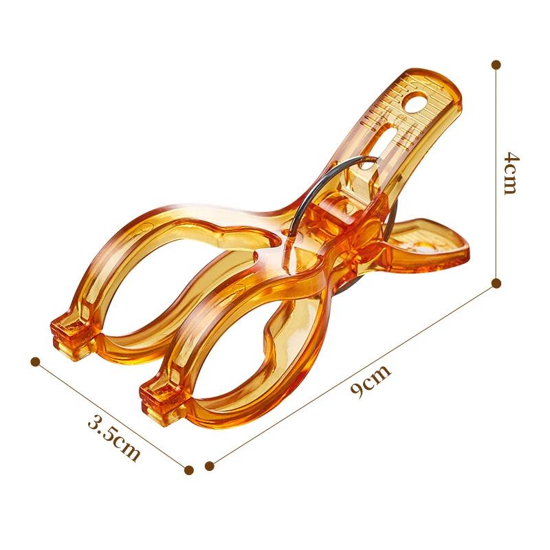 4 шт., портативные прищепки для сушки, прозрачная прищепка для противоскользящего ветрозащитного одеяла, зажим для одежды для домашнего органайзера
